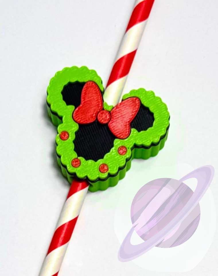 SNOWMAN- 3D PRINTED STRAW CHARM